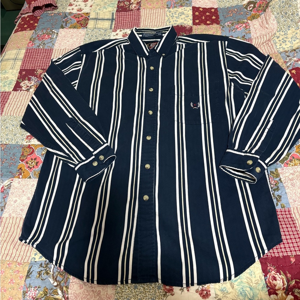 Vintage Mens Medium Coliseum Classics Long Sleeve Shirt
